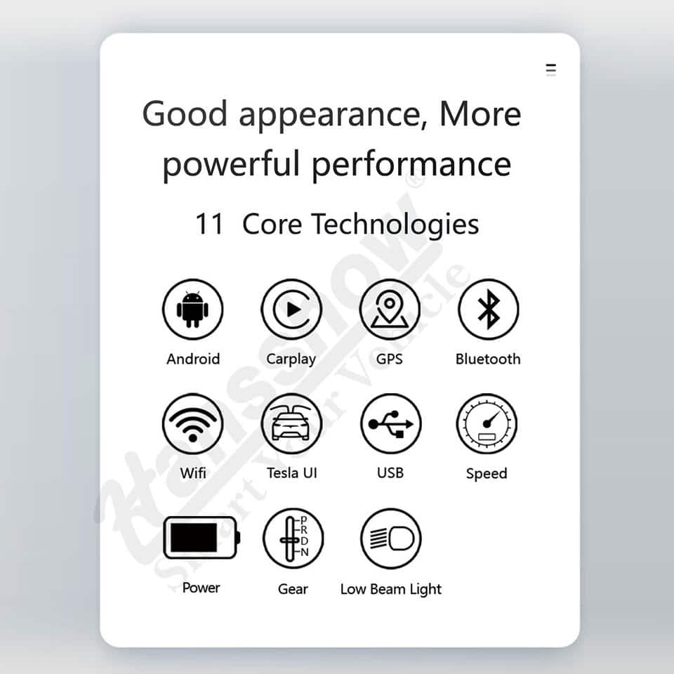 10.25" Touch Screen Model Y, 10.25" Touch Screen Model 3